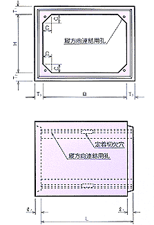 （ｂ）PC鋼材による縦方向連結型